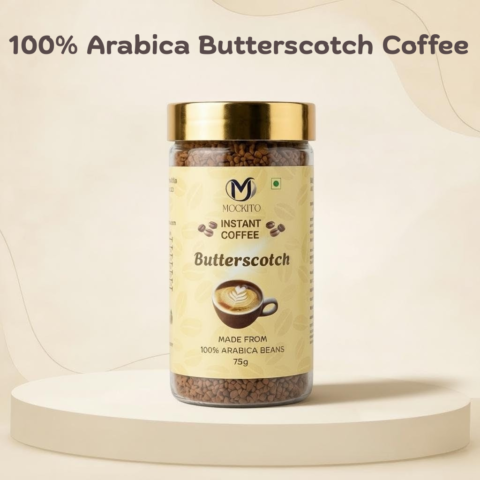 Premium Butterscotch Instant Coffee Powder – 75gm