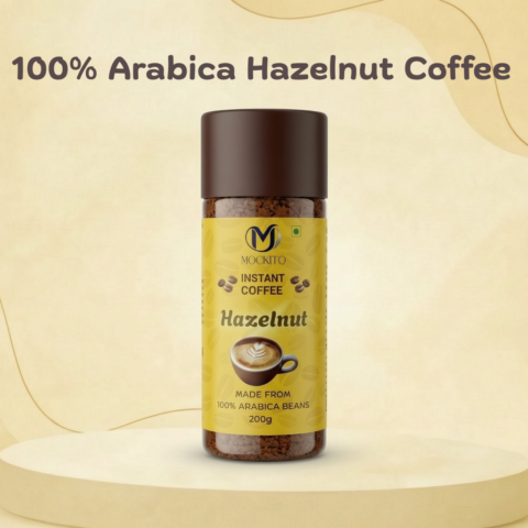Premium Hazelnut Instant Coffee Powder – 200gm