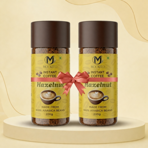 Hazelnut Instant Coffee Powder Combo (200g x 2)