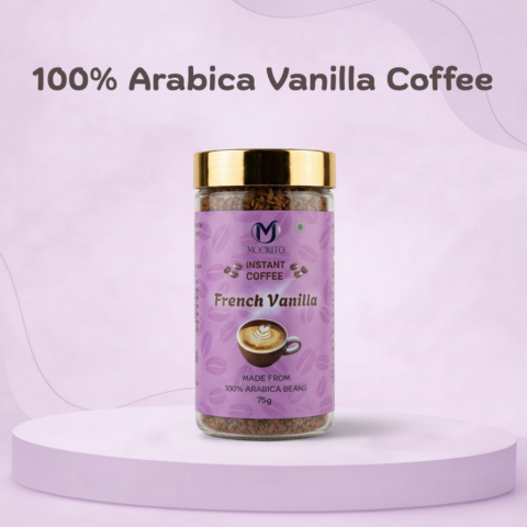 Premium Vanilla Instant Coffee Powder – 75gm