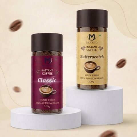 Premium Classic & Butterscotch Coffee Powder (200gm X 2)