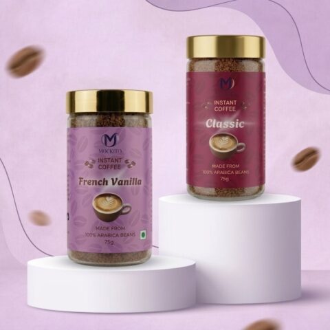 Premium Classic & Vanilla Coffee Powder (75gm X 2)
