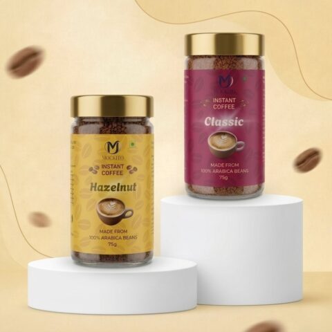 Premium Classic & Hazelnut Coffee Powder (75gm X 2)