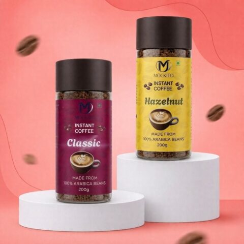 Premium Classic & Hazelnut Coffee Powder (200gm X 2)